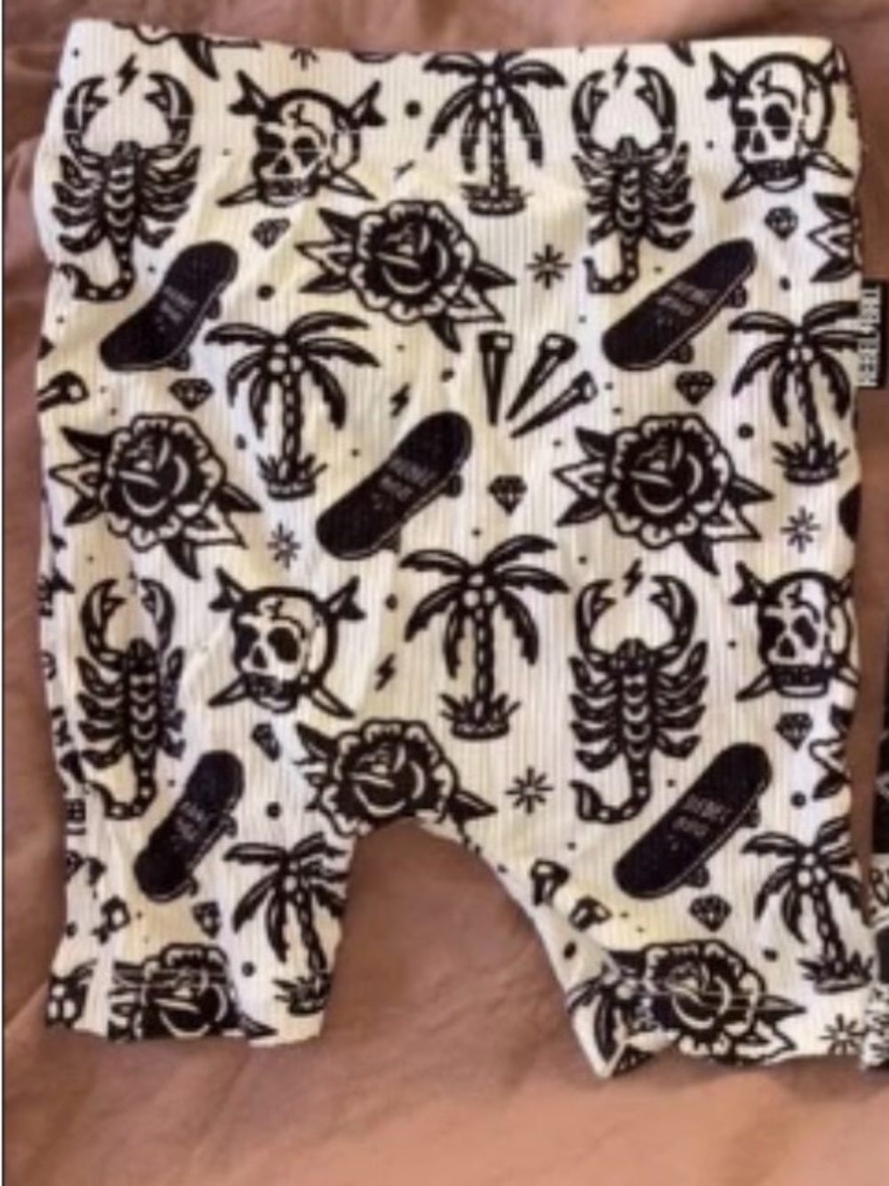 Kids‎ Black & White Print Shorts